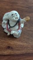 Statue lachender Buddha mit Muenze 11cm gebraucht