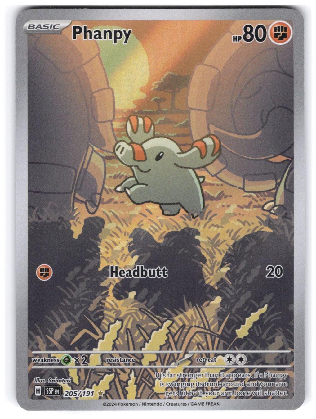 Pokémon Carte collezionabili: Phanpy / Surging Sparks / SSP 205 – Nuovo (secondo la descrizione) da Arni AG venduto da PokemonCardsStore