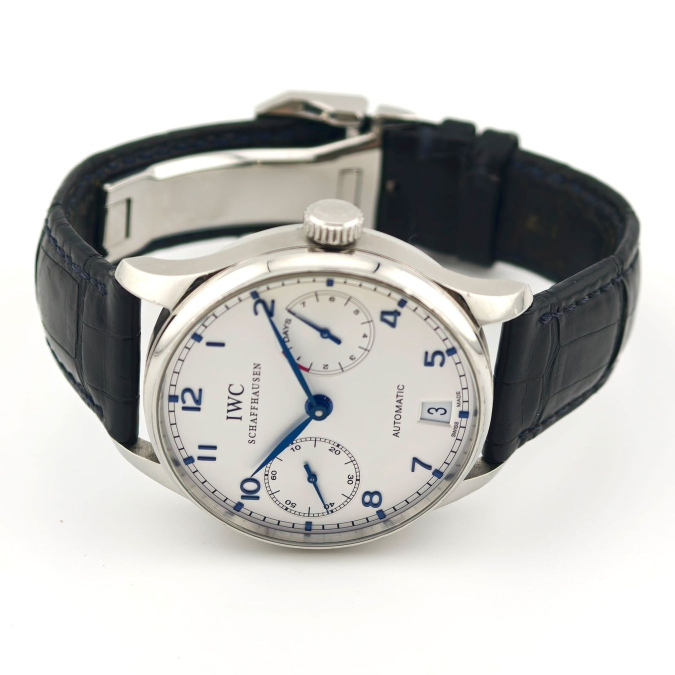 IWC Orologi: IWC Portugieser Automatic 7 Days Silver Dial – Usato da Montreux venduto da CashPay_Montreux 3