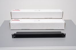 3x Equip 19" Kabeldurchführung | Brush Panel