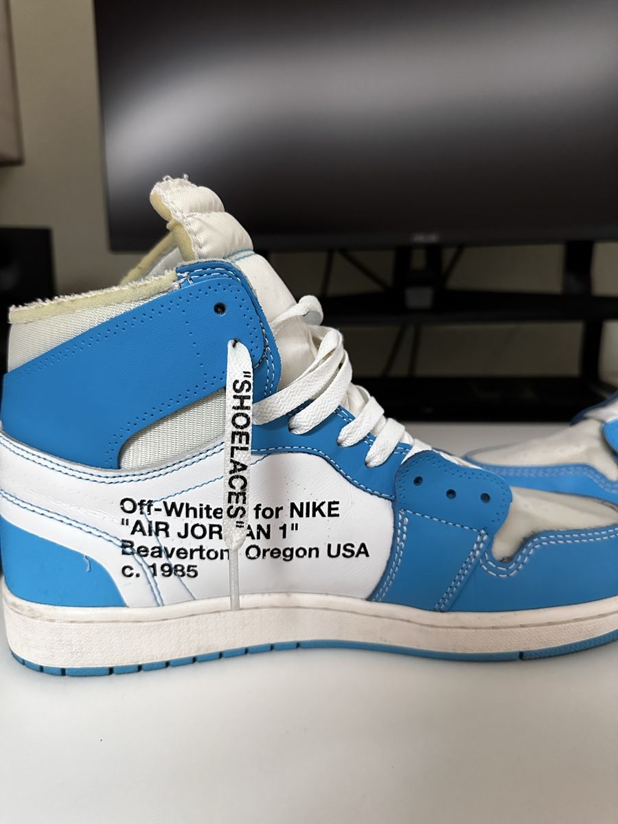 Off-White Scarpe da uomo: Air Jordan 1 x Off White University Blue – Usato da Brunnen venduto da ram_5zvc 1