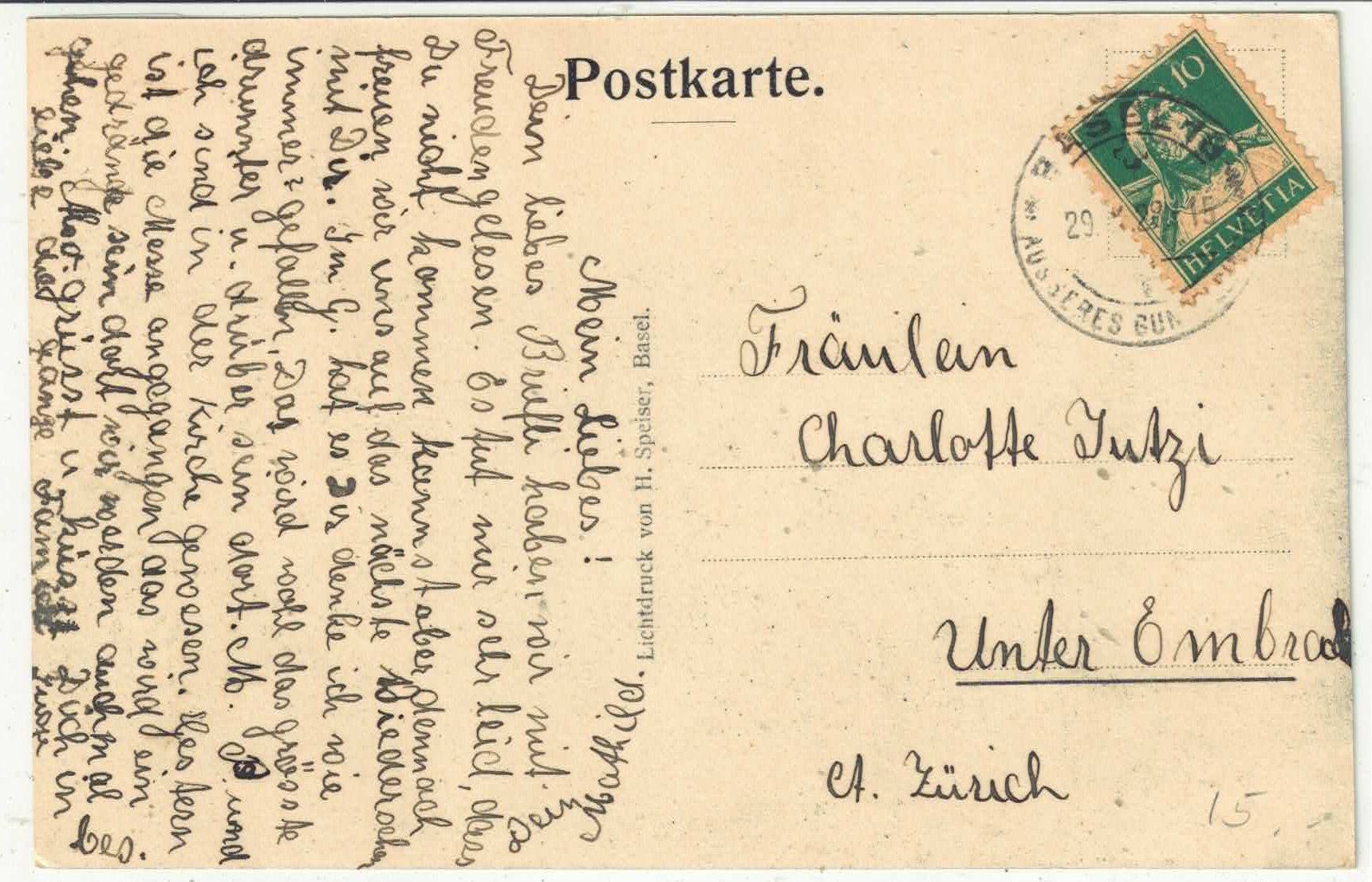Cartoline postali: Muttenz - Generalansicht – Usato da Ettingen venduto da Kartenplanet 1