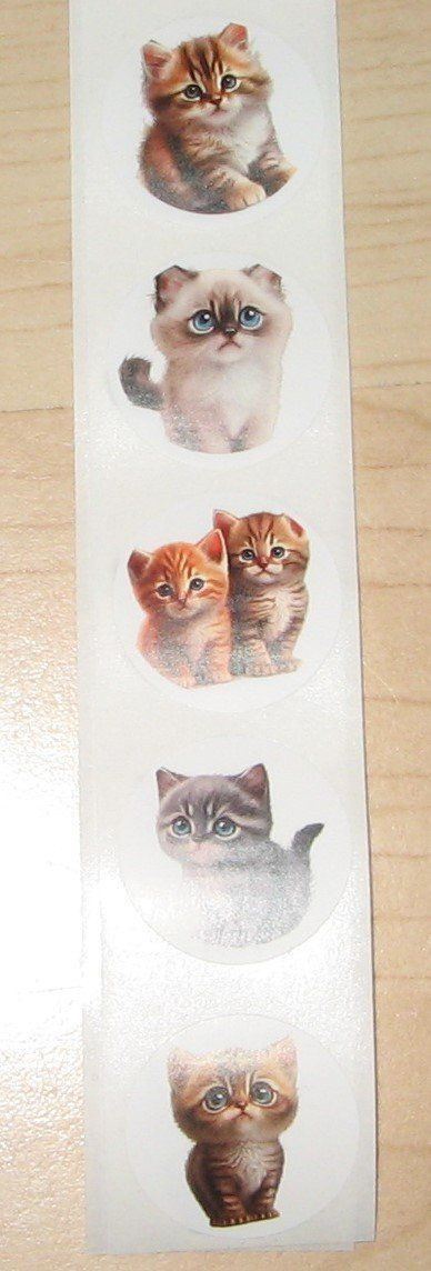 Aufkleber: 10 süsse Katzensticker rund – Neu (gemäss Beschreibung) aus Flamatt von Tattoo18 1
