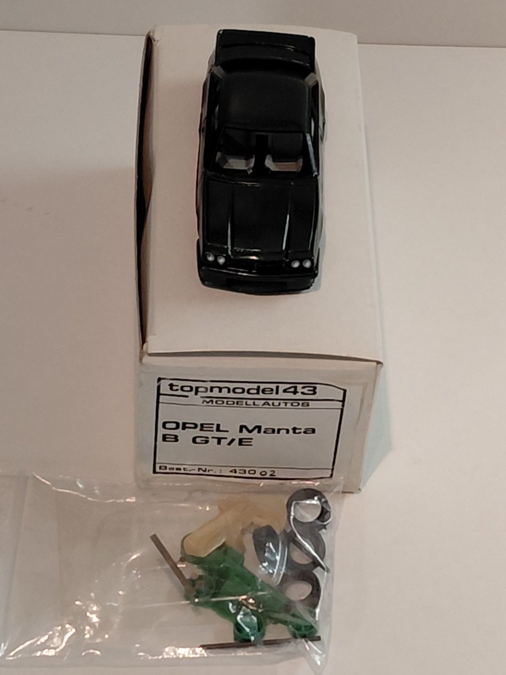 Opel Modellini d'auto: Topmodel43 Opel Manta B GT/E 1:43 Modellauto schwarz – Usato da Bern venduto da ascona43