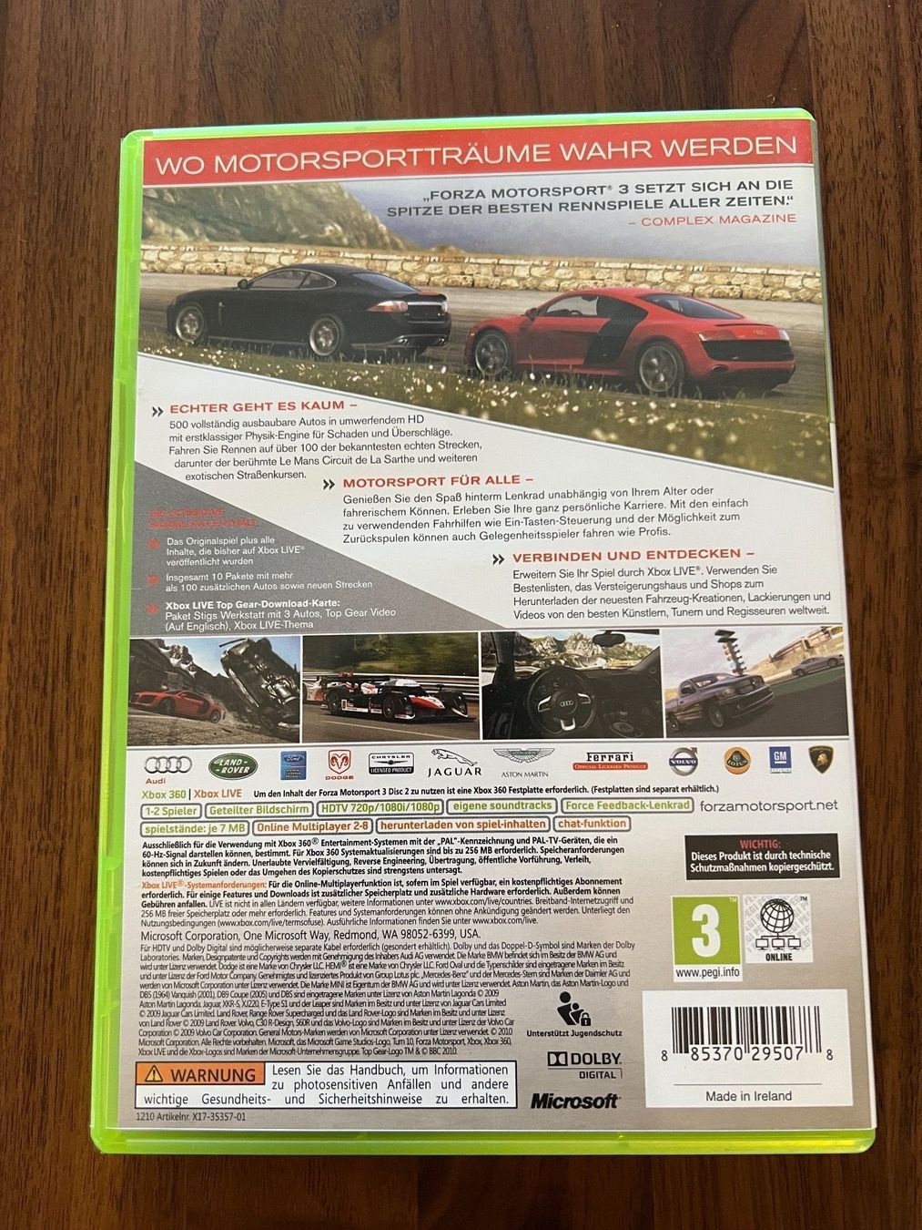 Microsoft Spiele: Forza Motorsport 3 Xbox 360 – Gebraucht aus Dübendorf von CellarSeller 1