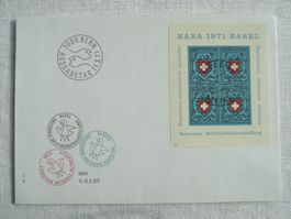 1971 FDC "NABA 71" Block SBK W45