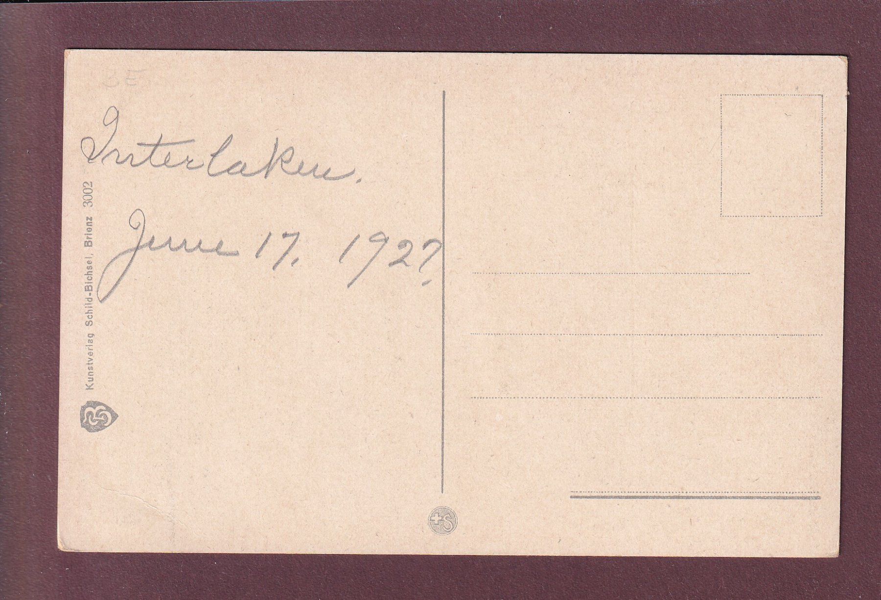 Cartoline postali: INTERLAKEN - Höheweg – Usato da Pully venduto da nicecards 1