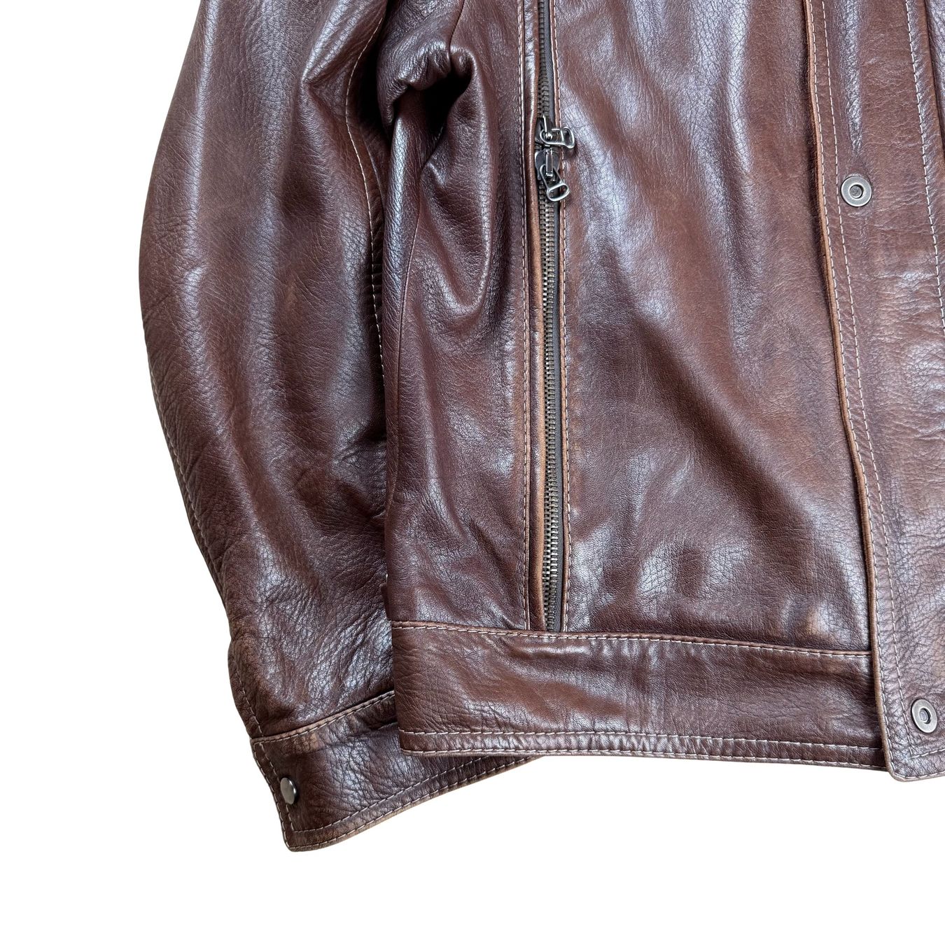 Jacken: Gimo's Lederjacke mit Lammfellkragen  - L – Gebraucht aus Herisau von 1asupply 7