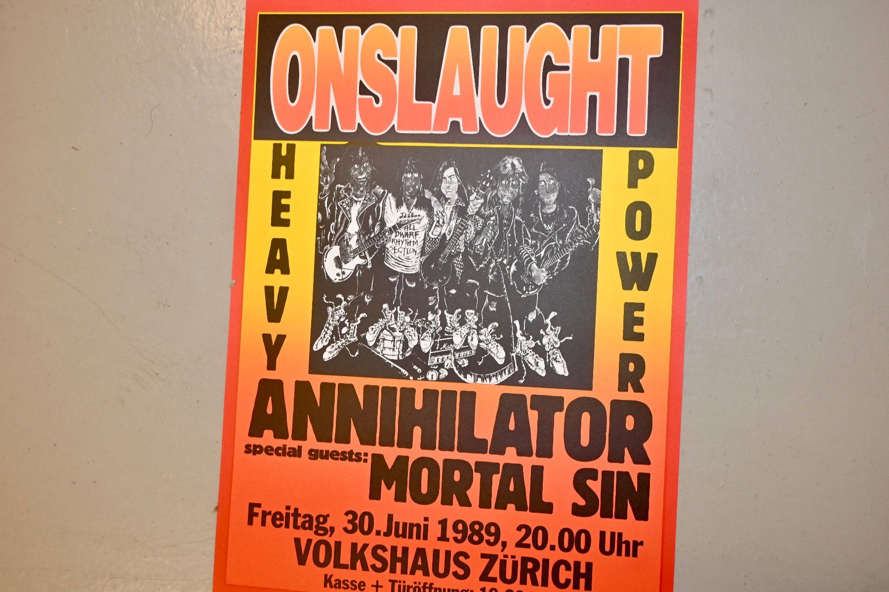 Dischi in vinile: ONSLAUGHT annihilator ORGINAL KONZERTPLAKAT 1993 – Usato da Pfaffhausen venduto da mono_rec 5