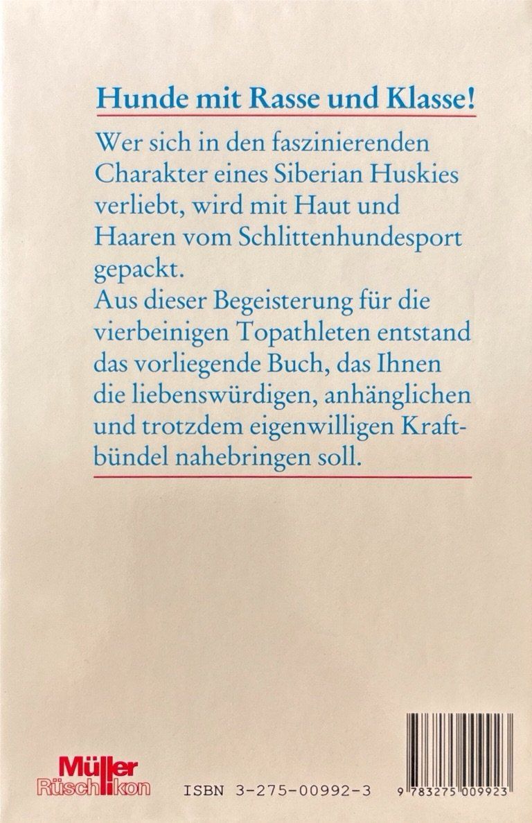 Libri: Schelbert Heidi / Müller Ernst, Schlittenhunde – Nuovo (secondo la descrizione) da Sarnen venduto da Livres 1