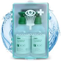 Augenspülstation 2x500ml NaCl 0,9% Wandhalterung Steril