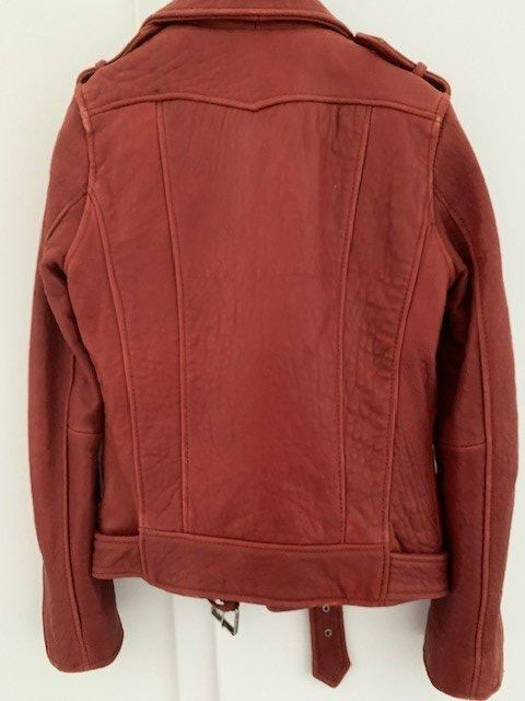 Maje Giacche: Veste en cuir couleur rouille de Maje – Nuovo (secondo la descrizione) da St-Aubin-Sauges venduto da Juliezan 3