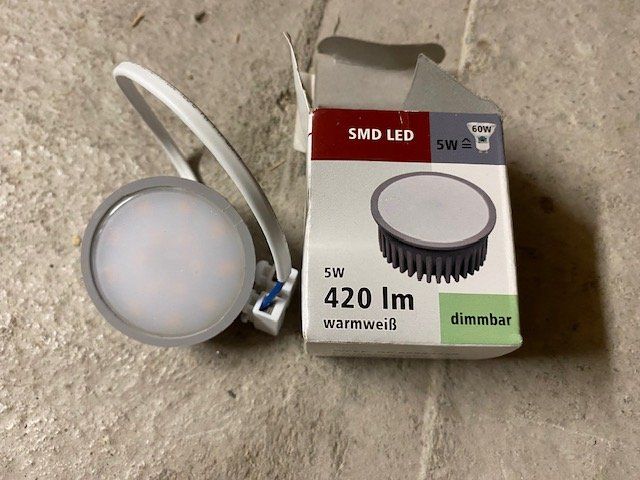 Lampadari & plafoniere: LED Aufbauleuchte Deckenlampe 230V weiss incl. Leuchtmittel – Nuovo e nell'imballaggio originale da St. Niklausen OW venduto da LED-Shop 1