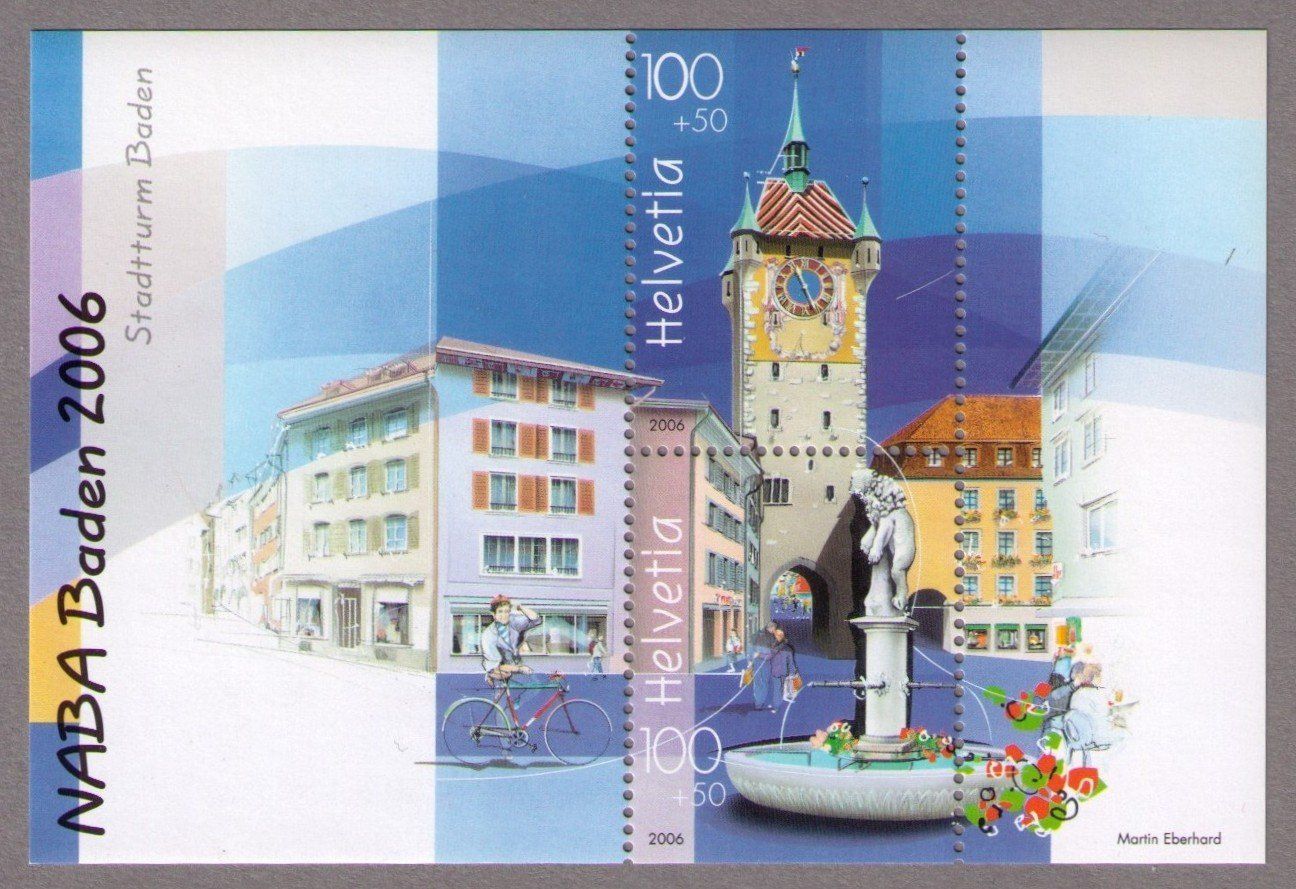 Alle Briefmarken: 2006_W96_Der blaue NABA-Block Baden ll ** – Neu (gemäss Beschreibung) aus Marthalen von Ch_quality