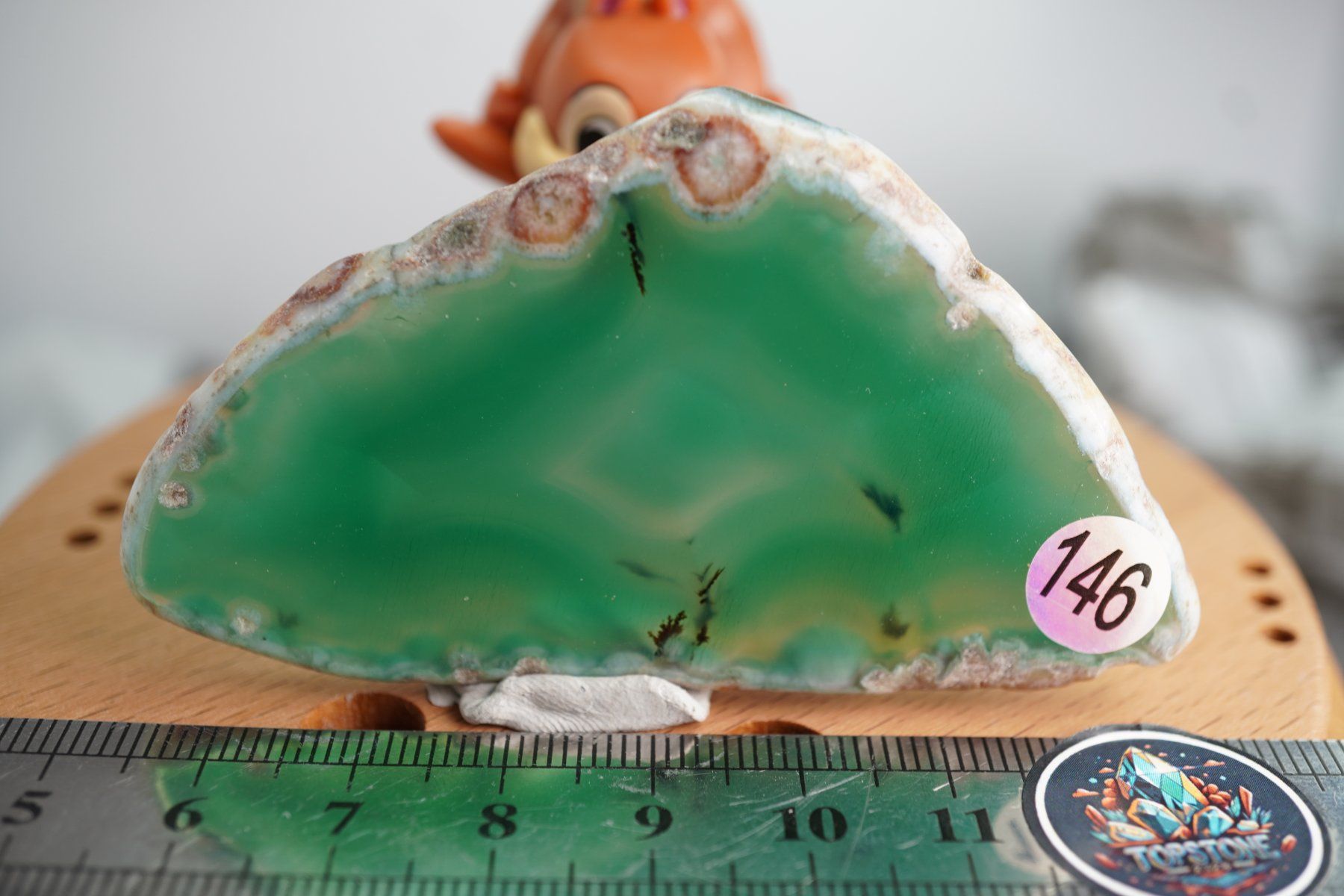 Mineralien & Heilsteine: Achat Scheibe Grün  (Räumung!) – Neu und originalverpackt aus Eschenbach SG von topstone 5