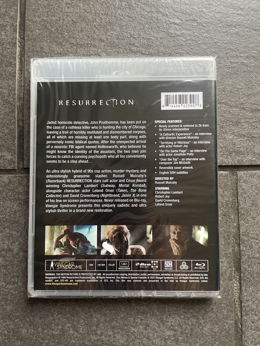 Tutti i DVDs: Resurrection Blu-Ray Vinegar Syndrome – Nuovo (secondo la descrizione) da Zürich venduto da cENS0R 3