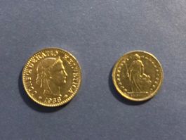 20 Rp 1938 und 1/2 Fr 1977 vz