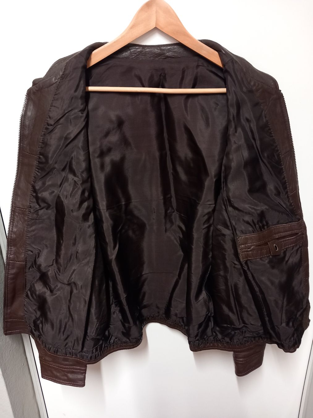 Giacche: Herren Lederjacke braun Gr.S Echtleder – Usato da Gwatt (Thun) venduto da umwelt-brocki 2