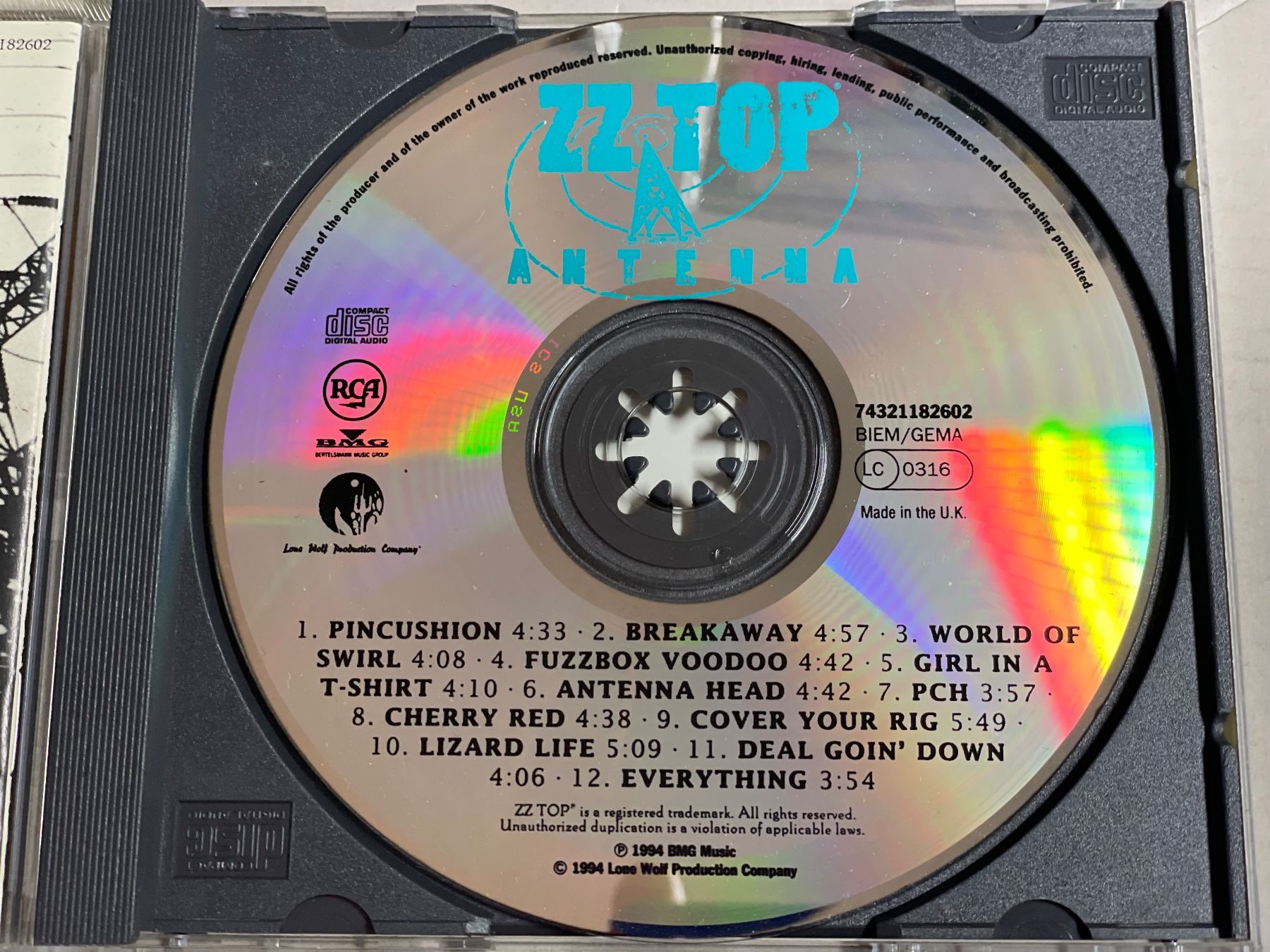 CD: ZZ Top-Antenna – Usato da Muri b. Bern venduto da AdidasCollector 3