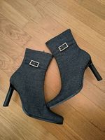 Bottines en jeans noir