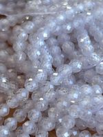 Strang zirkonia facettiert white 3 mm