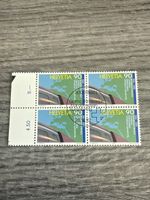 Schweiz Briefmarke Helvetia 90, 1993 Viererblock, Top!
