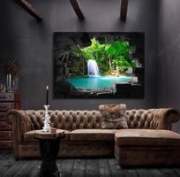 + Wandbilder Ansicht Landschaft Leinwand Bilder 80x70