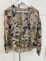 Cardigan / Strickjacke mit Blumenmuster S