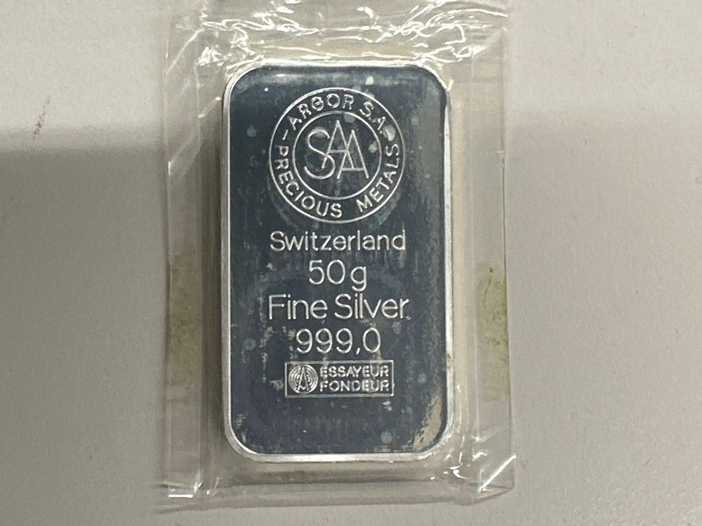 50 g Silberbarren ARGOR S.A. | Kaufen auf Ricardo