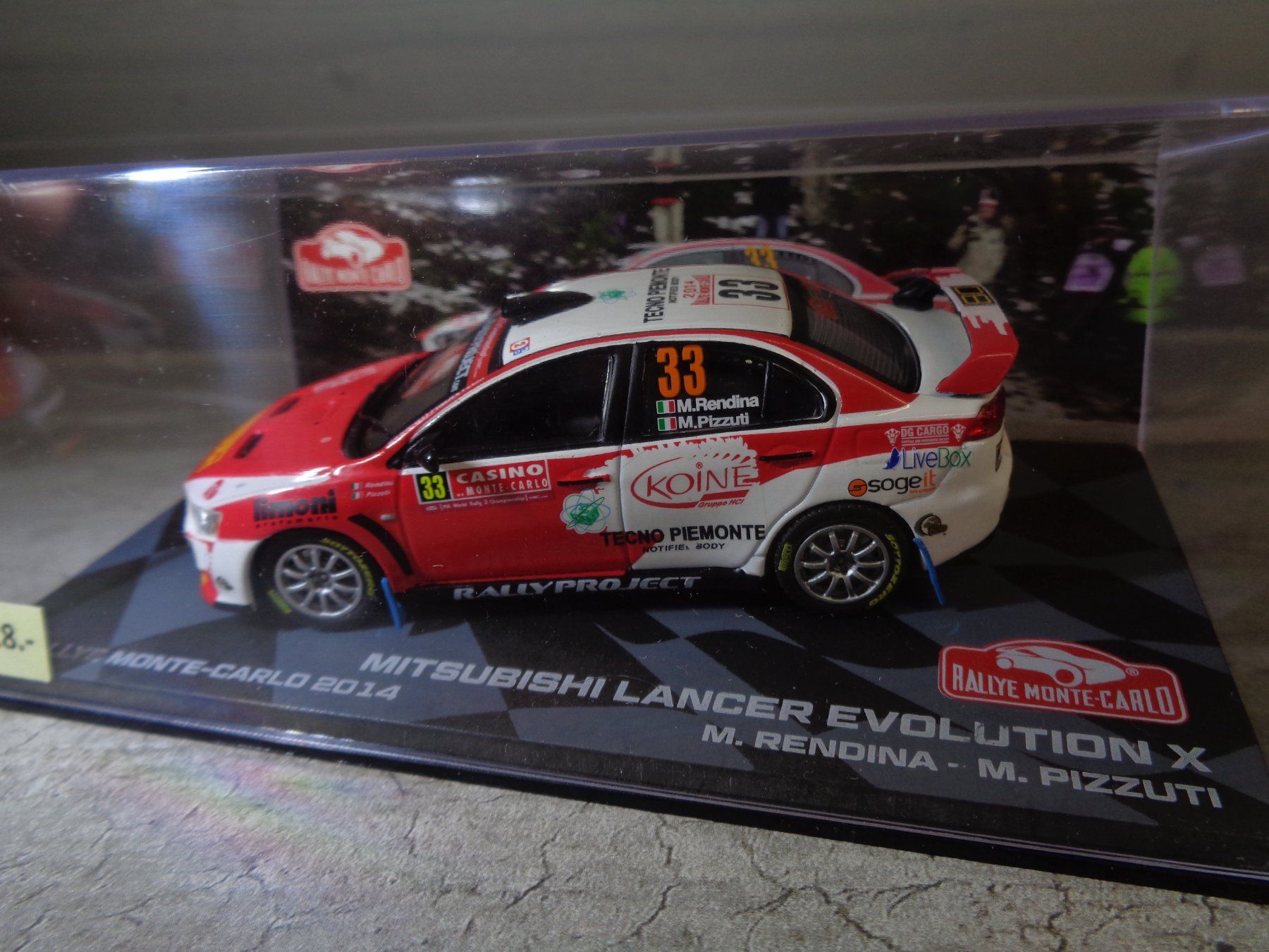 Mitsubishi Modellini d'auto: Altaya 1:43 Mitsubishi Lancer Evolution X Rallye 2014 – Nuovo e nell'imballaggio originale da Reconvilier venduto da rallycar 1