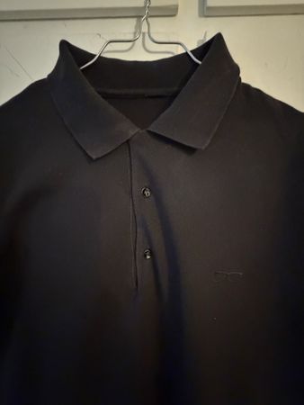 Maglietta polo Yves Saint Laurent nera taglia M in cotone