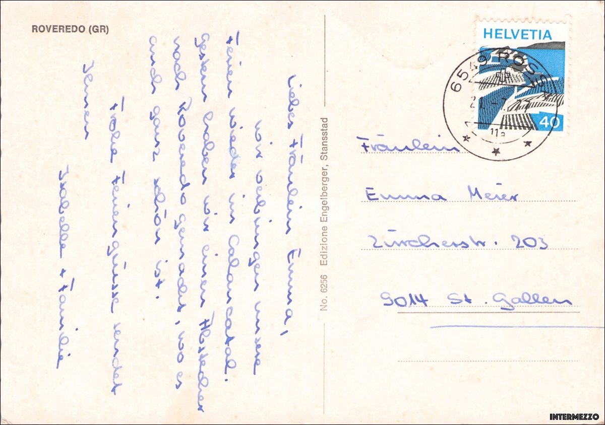 Cartoline postali: Roveredo GR // 1977 Mehrbild-AK – Usato da Basel venduto da intermezzo12 1