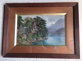 Im Greyerzerland, Öl auf Holz