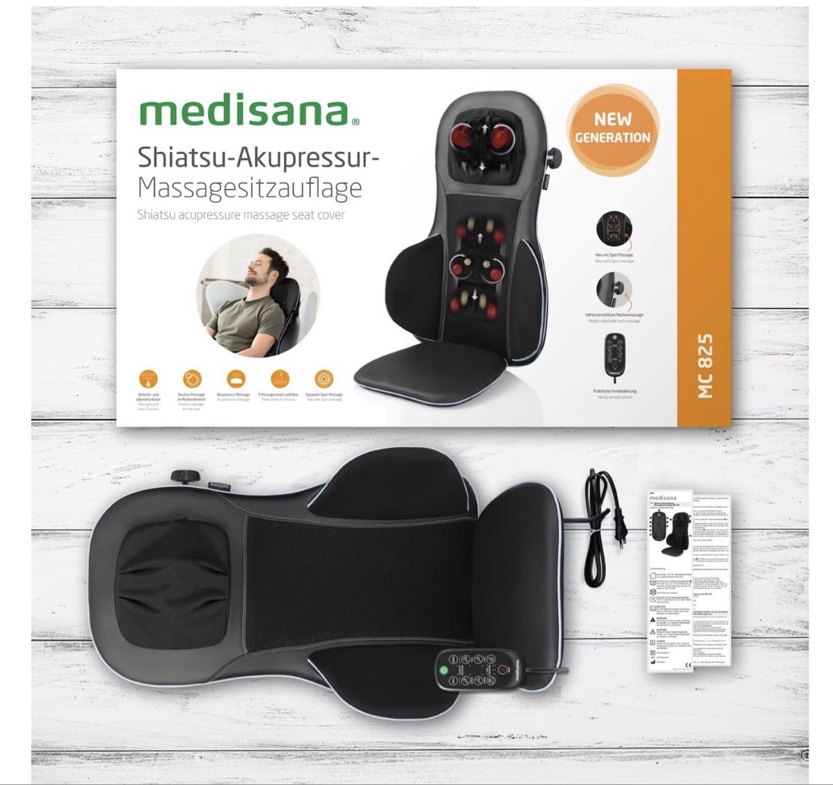 Medisana Dispositivi per massaggi: Shiatsu Akupressur Massagesitzauflage – Nuovo (secondo la descrizione) da Buttikon SZ venduto da cti_l6kq 4