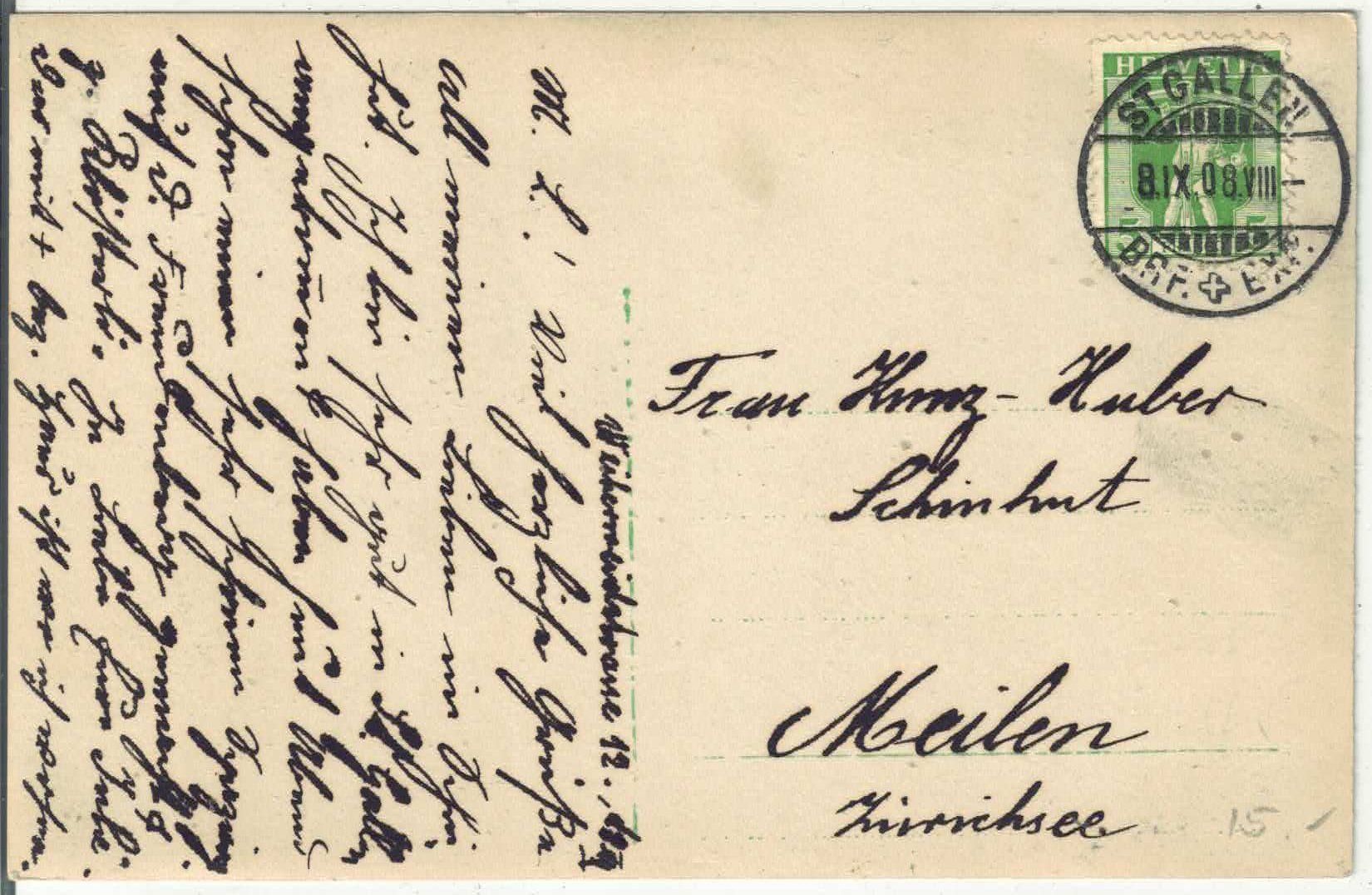 Cartoline postali: St. Georgen SG - Generalansicht – Usato da Ettingen venduto da Kartenplanet 1