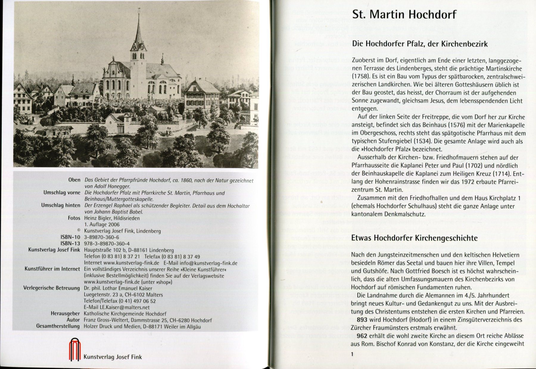 Libri: Hochdorf, St. Martin Kirchenführer – Usato da Aarau venduto da Elmaar41 2