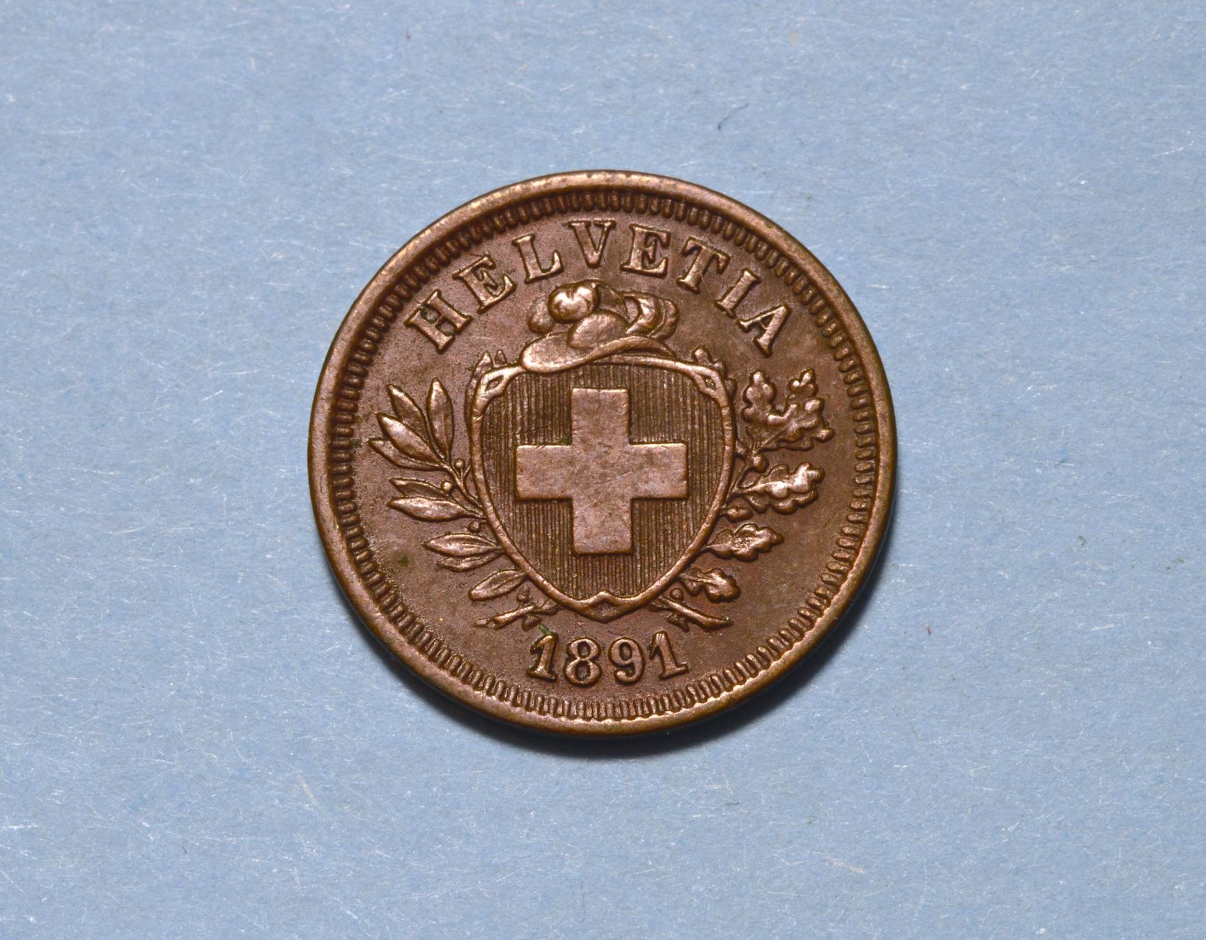 Tutti le monete: 1 Rappen 1891 – Usato da Oberglatt ZH venduto da ZH111 2