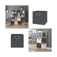 Faltbox - Regal - 30x30x30cm - 2er Set anthrazit - Box