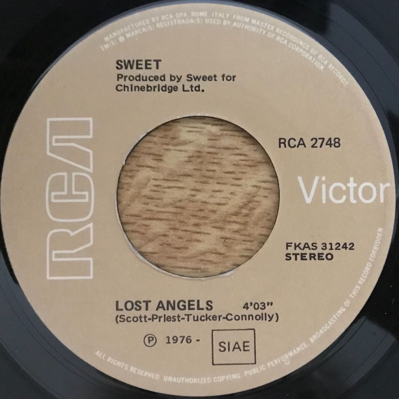 Dischi in vinile: SWEET - LOST ANGELS – Usato da Bussigny venduto da vinyl-pas-cher