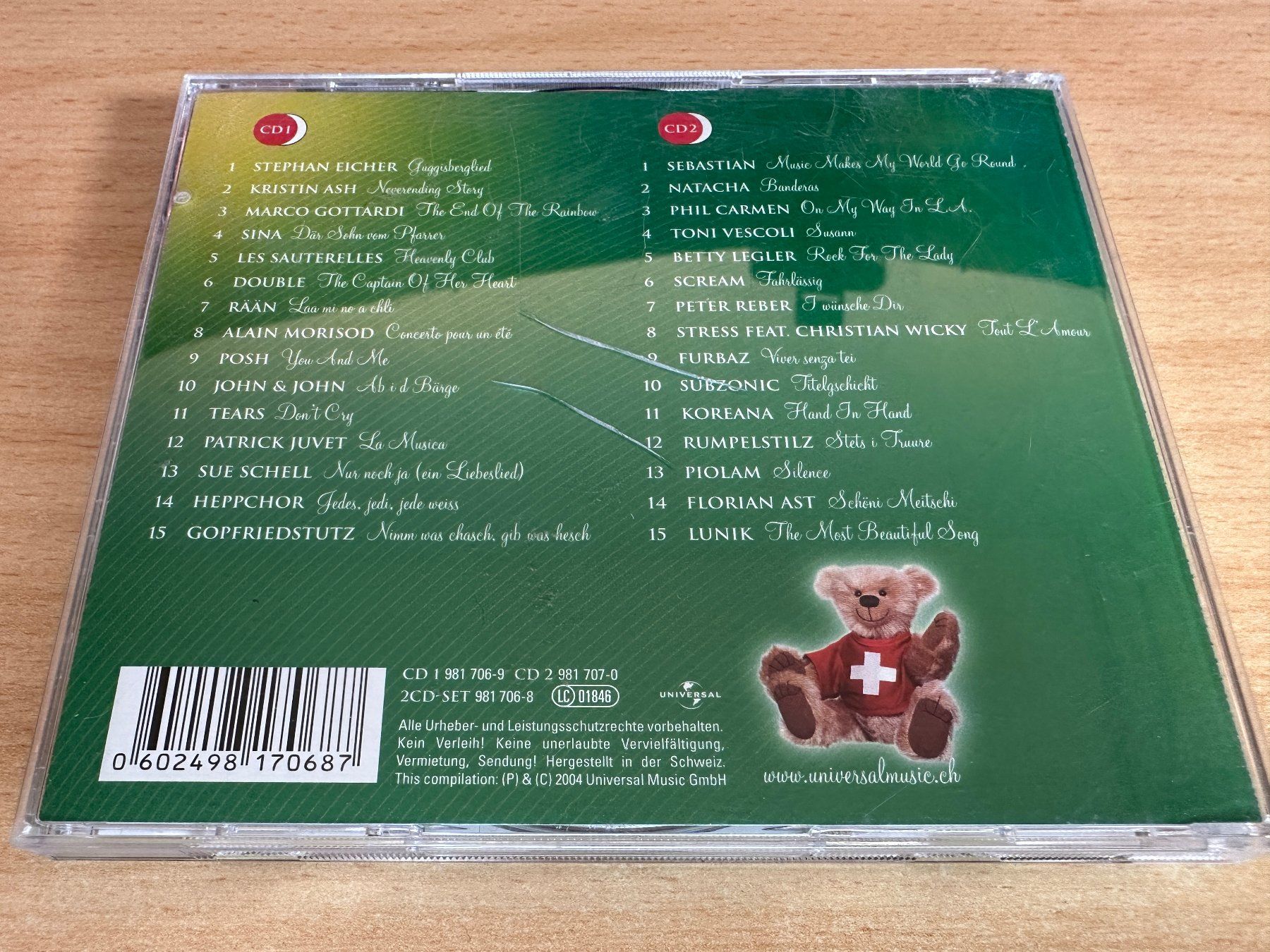 CDs: Various – Schmusebär Vol. 2 - Hits Mit Härz - 2 CD – Gebraucht aus Rikon im Tösstal von Alpenmutz 1