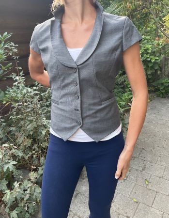Gilet H&M grigio tg M/L-glamour e elegante