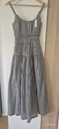 Abercrombie & Fitch Robe à carreaux et fraises taille S, été