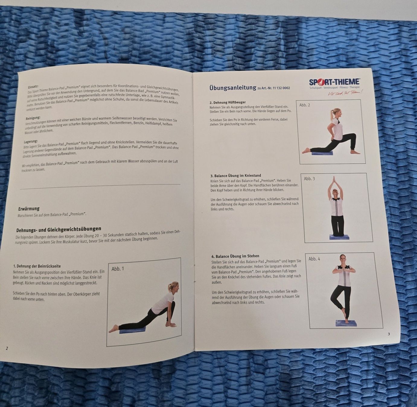 Tappetini fitness: Balance Pad premium sport thieme – Nuovo (secondo la descrizione) da Bergdietikon venduto da ewa1005 4