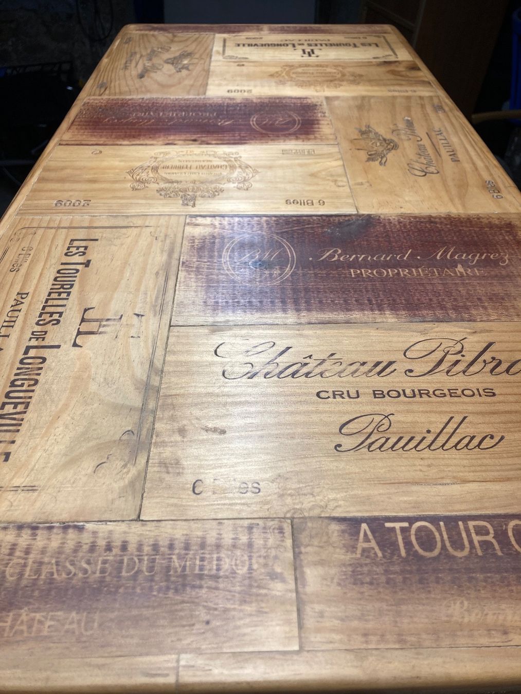 Tavoli: Table basse de salon vins Bordeaux, grands crus, – Nuovo (secondo la descrizione) da Gimel venduto da pyleco 4