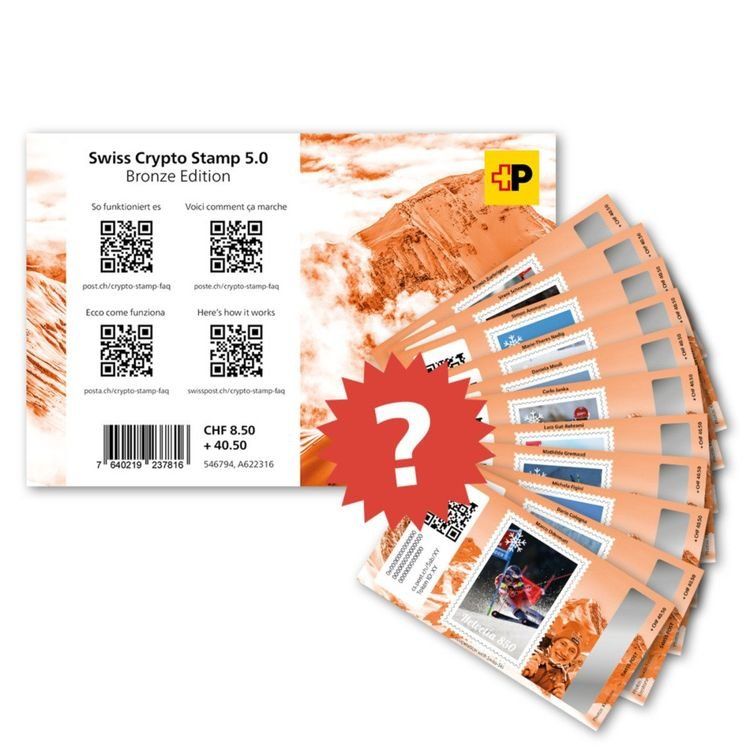 Tutti i francobolli: Swiss Crypto Stamp 5.0 Bronze ID 11 Pirmin Zurbriggen – Nuovo (secondo la descrizione) da Wetzikon ZH venduto da jse_xnn6 1