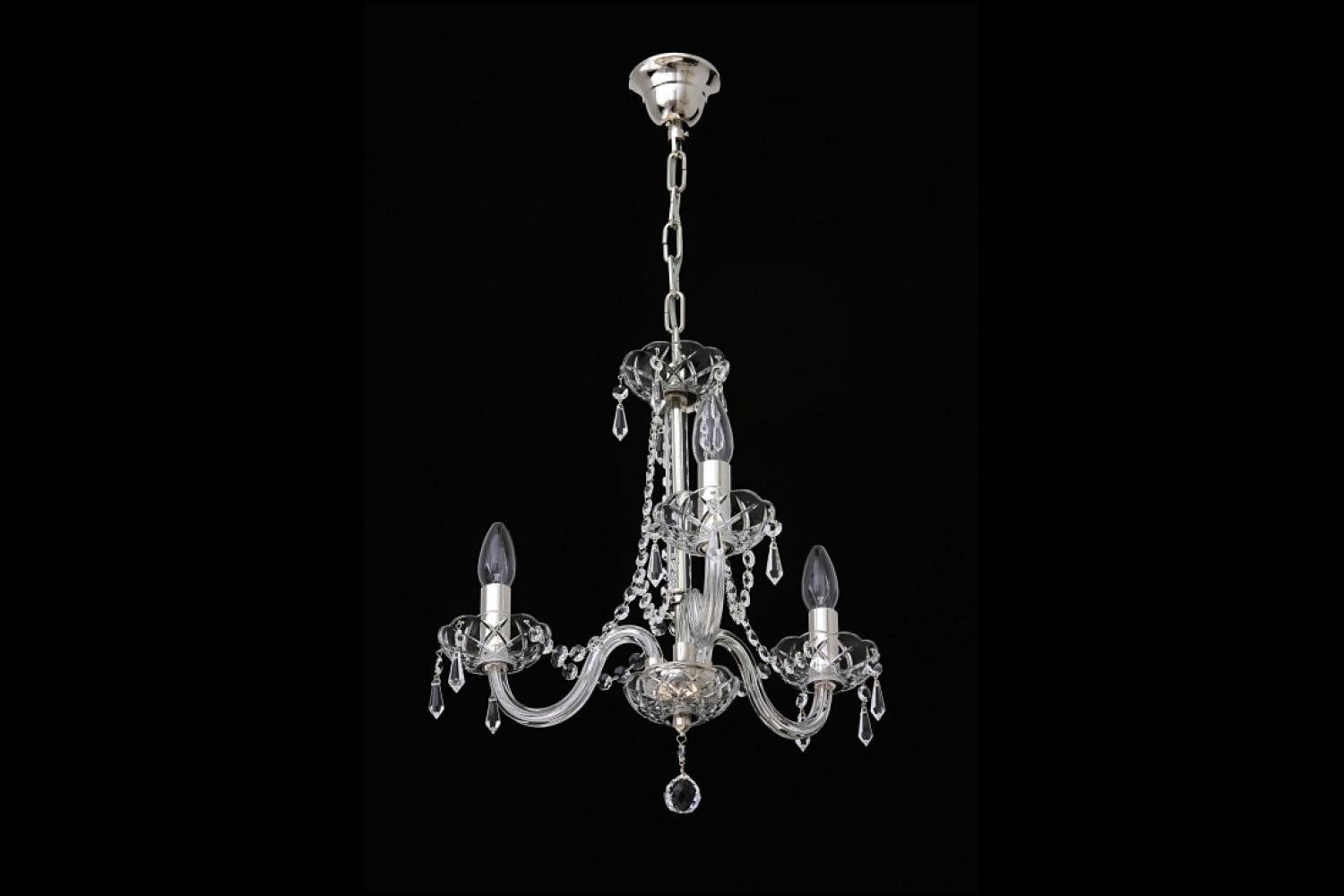 Lampadari & plafoniere: Kronleuchter Bonton 3 Silber – Nuovo e nell'imballaggio originale da Glattfelden venduto da Bohemiancrystal