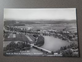 FLAACH ZH - PARTIE AM RHEIN M. CAMPINGPLATZ U. SCHWIMMBAD