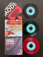Lot 3x Depeche Mode Singles Electronic Rotes Vinyl Fan Karte