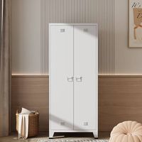Kleiderschrank aus Metall 90 x 40 x 180 cm