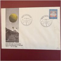 Ersttagsbrief Intern. Hochalpinen Ballonsportw. Mürren-1966